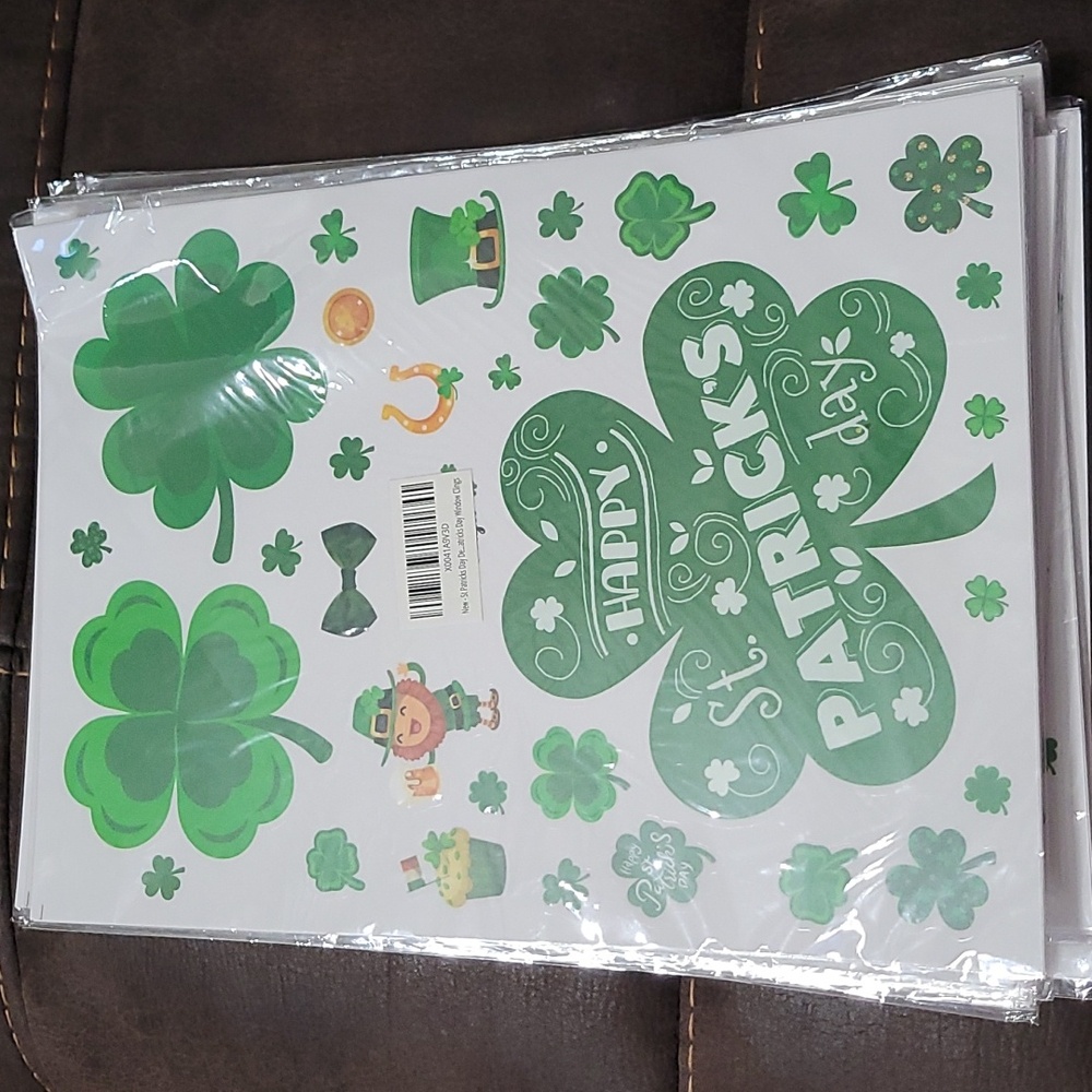 St. Patricks Day window cling